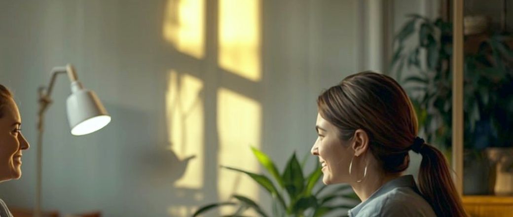Psychotherapist in a first session with a patient