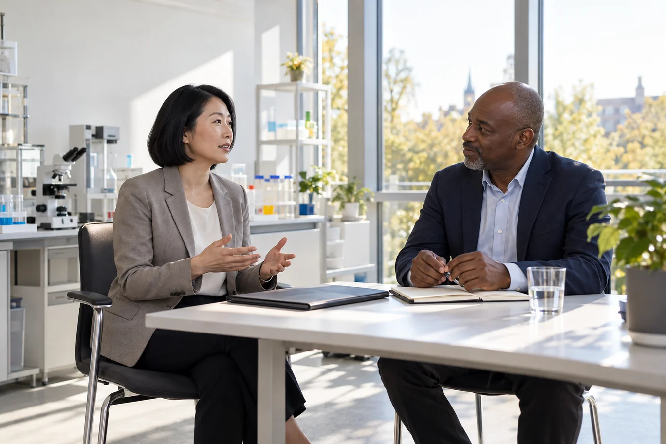 An MT-L discusses her experience with a laboratory manager