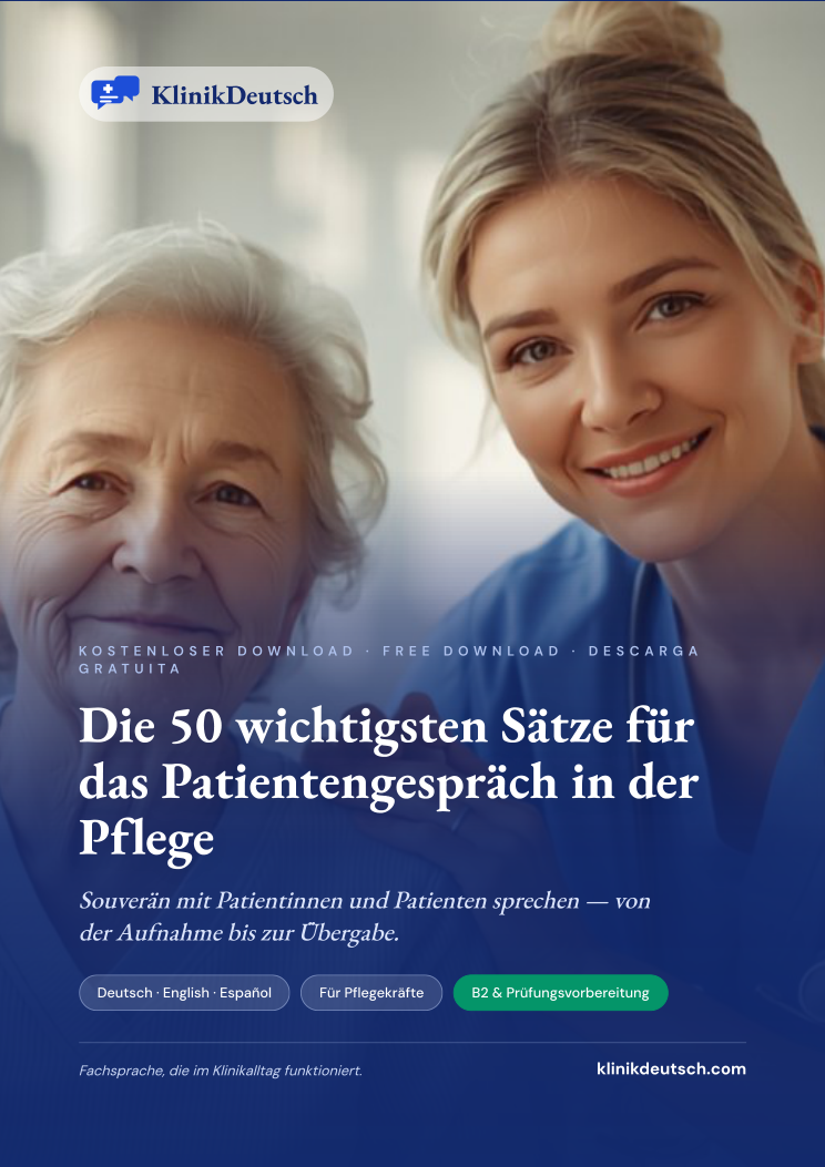 Gratis-PDF: 50 Sätze für das Patientengespräch in der Pflege